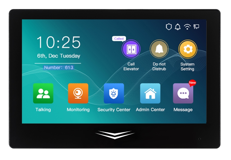 Unit Invom Intercom Doorbell ສໍາລັບໂທລະພາບ Villa Video MOICKE ໂທລະສັບ